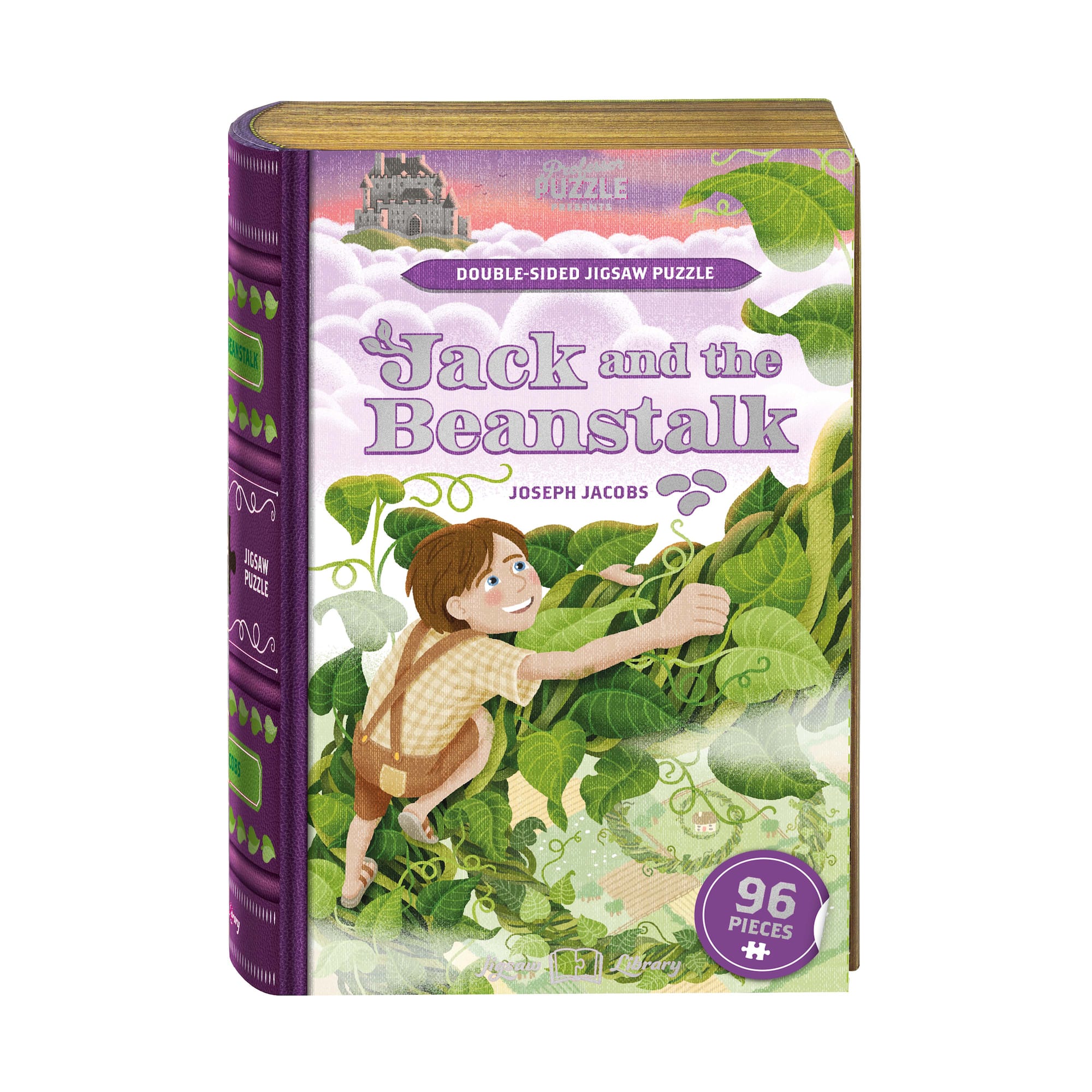 Joseph Jacobs' Jack and the Beanstalk Double-Sided Jigsaw Puzzle: 96 Pcs